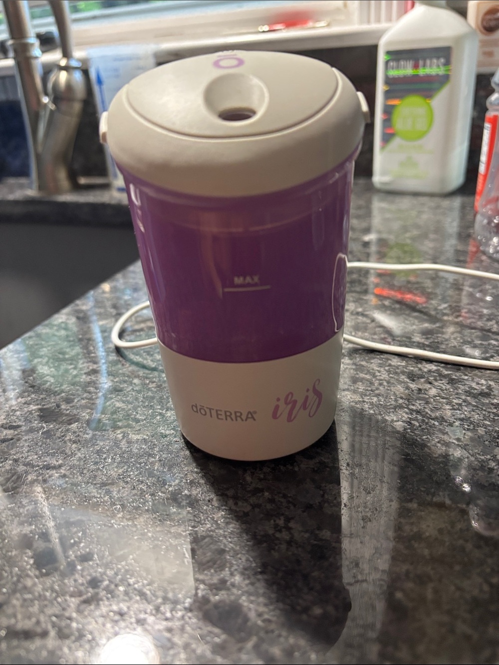 Doterra Iris Purple and White Essential Oil Diffuser